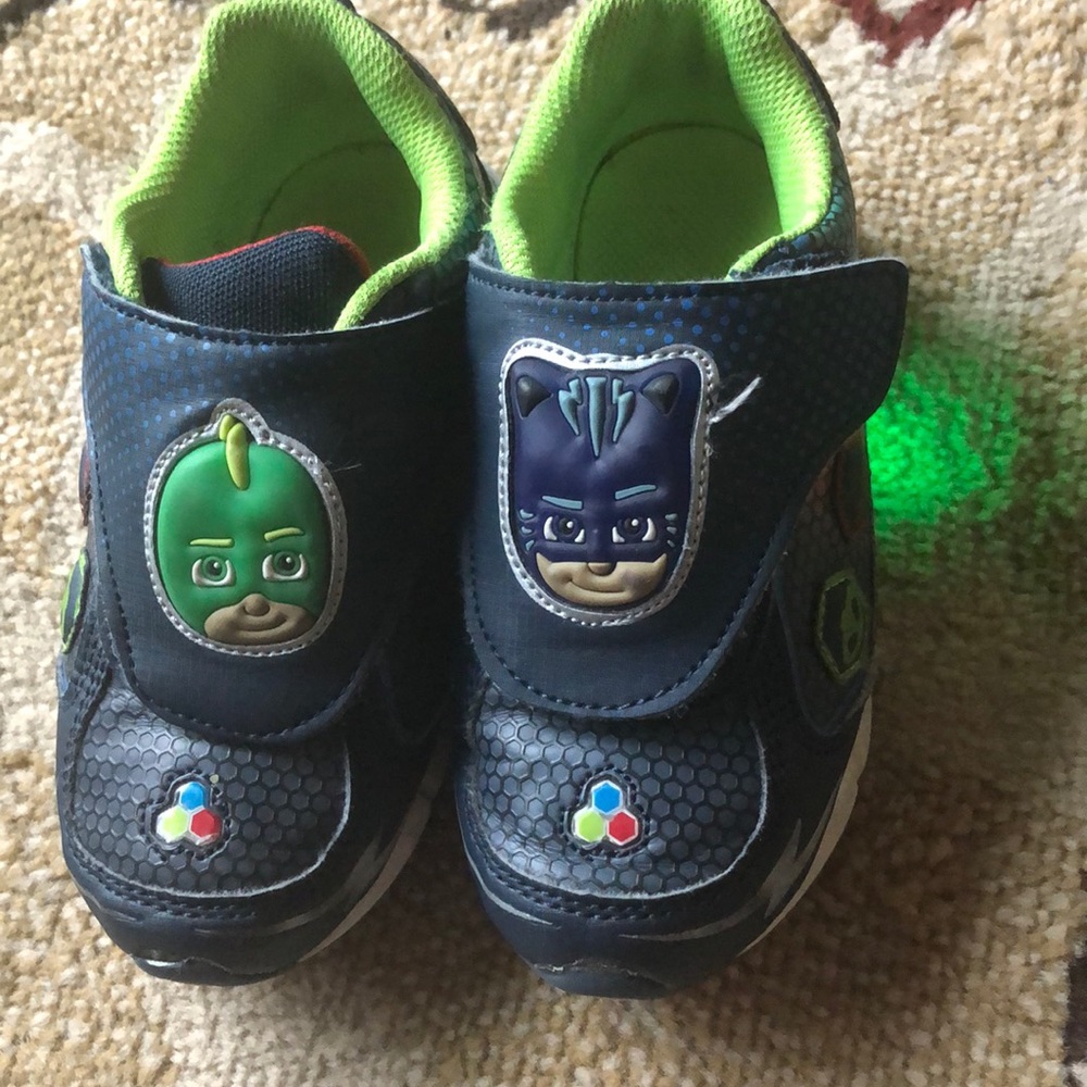 SOLD PJ mask toddler boy light up shoes